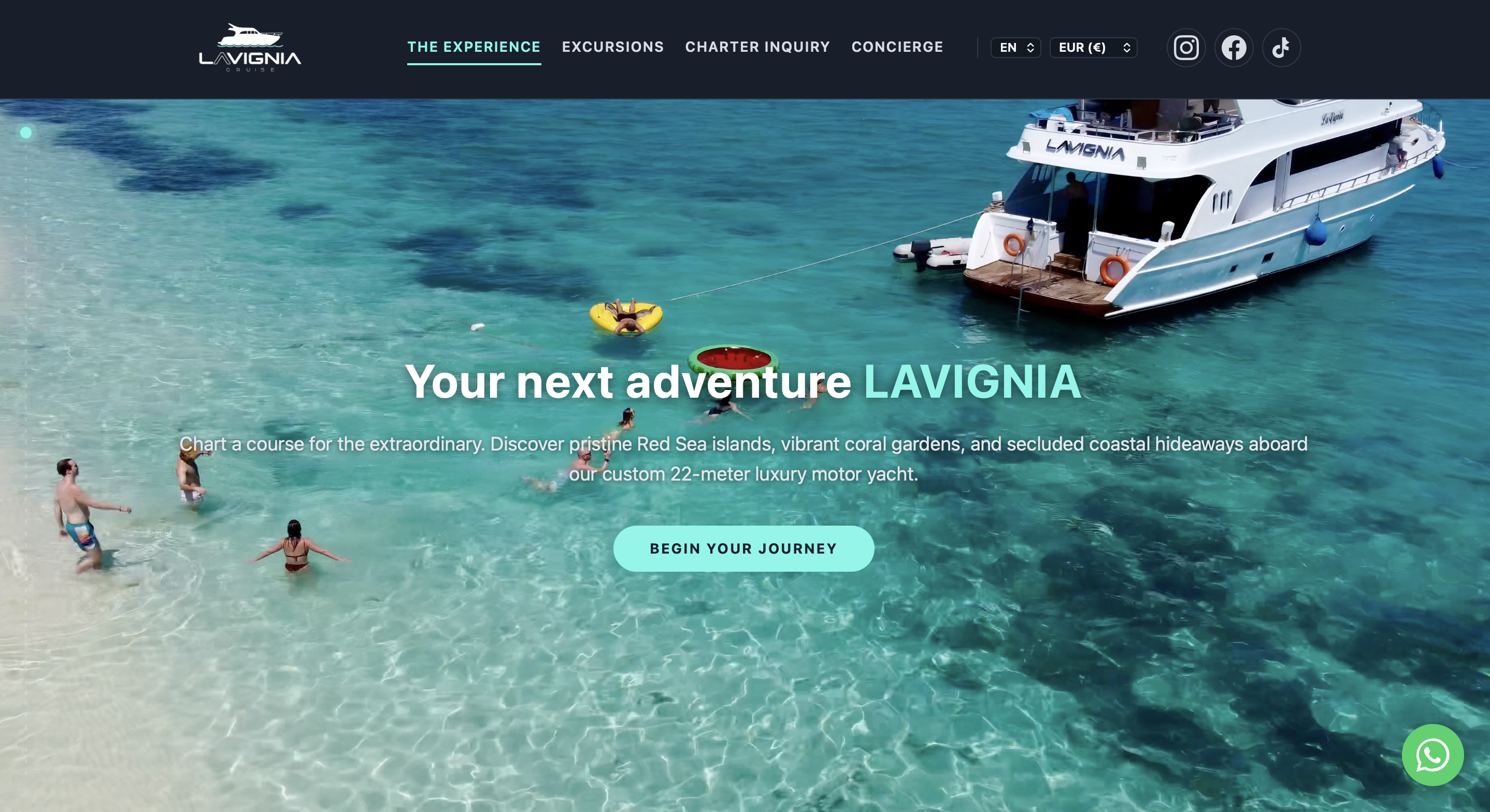 Cruise booking platform — homepage preview